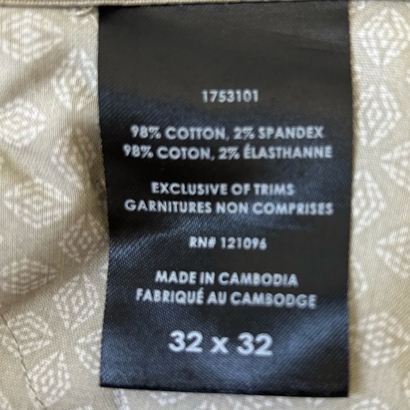 English Laundry Men's Slim Fit 5 Pocket Twill Chino Pants Beige Size 32 - Picture 11 of 14